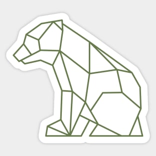 Polygon baby bear Sticker